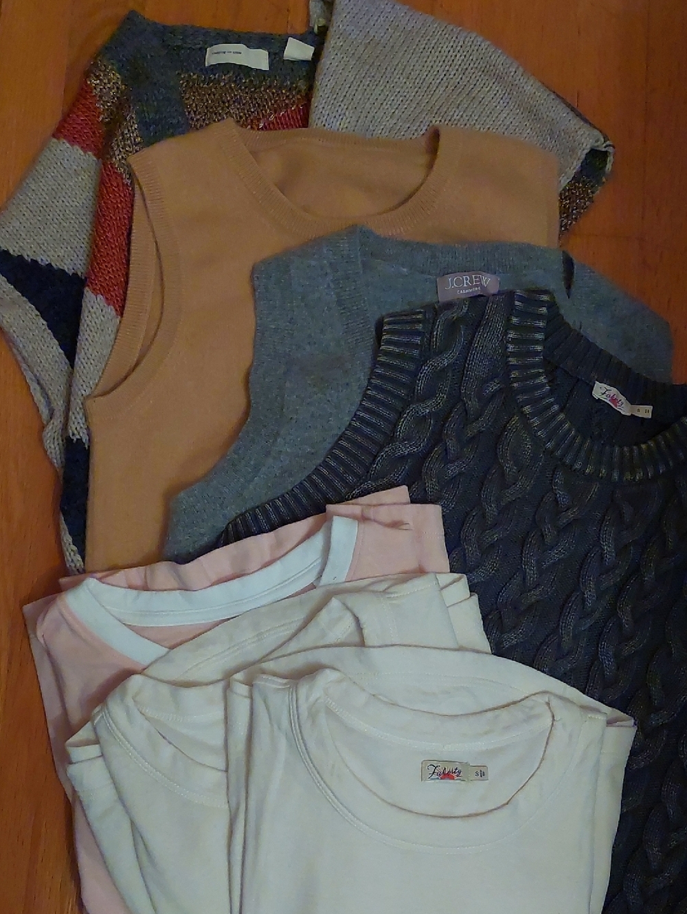 Bundle Faherty J Crew Anthropologie Sweater Vests & Tees Small